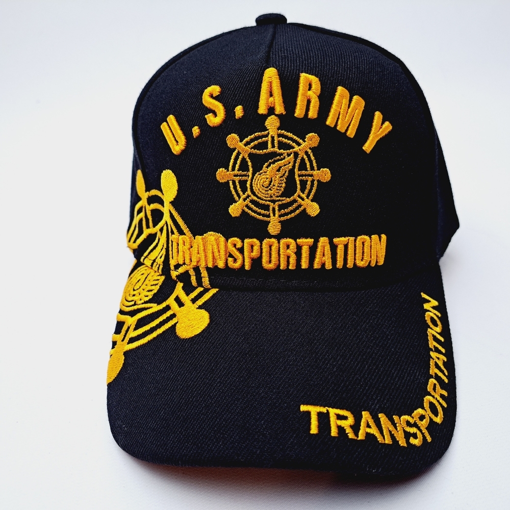 U.S.Army Transportation Hat Cap Black Strapback